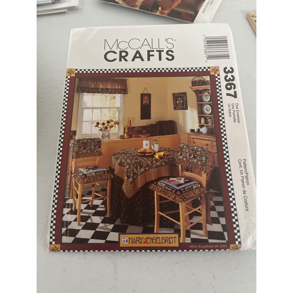 McCalls 3367 Mary Engelbreit Home Is Where The Heart Is Kitchen Sewing Pattern